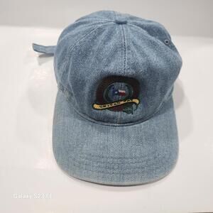 Vintage 1990s Blue Denim United Way Hat of Texas Adjustable Cap